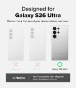 ⁦Ringke Fusion-X for Samsung Galaxy S26 Ultra Case [Heavy Duty X-Frame] Rugged Shockproof Bumper Protective Cover with Non-Slip Side Grip - Camo Black⁩ - الصورة ⁦2⁩