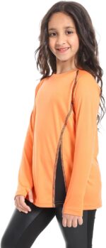 ⁦Cesar Girls Girls' sports T-shirt with sleeves and a handle Girls' sports T-shirt with sleeves and a handle⁩ - الصورة ⁦2⁩