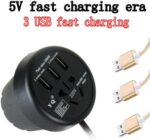 ⁦محول كهرباء للسيارة بشكل كوب بقدرة 150 واط مزود بـ3 منافذ USB للشحن السريع ومقبس تيار متردد 220 فولت، مناسب لمركبات 12 و24 فولت، محول طاقة محمول لشحن اللابتوب والجوال أثناء التنقل⁩ - الصورة ⁦7⁩