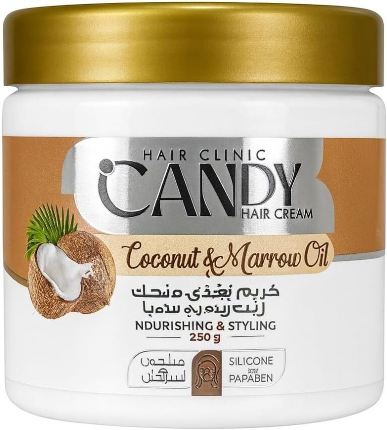 كريم كاندي لتصفيف الشعر بجوز الهند والنخاع – 250 مل – ترطيب وتغذية مكثفة – تقوية الشعر ومنع التقصف – خالٍ من الكبريتات والبارابين