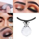 ⁦طابعة الايشادو للعيون، طابعة مكياج للحصول على ظلال عيون دقيقة في ثوانٍ - طابعة جفن من السيليكون، طابعة ظلال العيون لمكياج العيون بمقبض كريستالي⁩ - الصورة ⁦3⁩