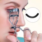 ⁦عبوات اعادة تعبئة لتجعيد الرموش من اليفيت تيك، 50 قطعة من وسادات سيليكون لتجعيد الرموش، وسادة بديلة عالية المرونة لتجعيد الرموش، امنة على الرموش (اسود)⁩ - الصورة ⁦7⁩