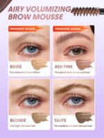 ⁦SHEGLAM Airy Tinted Volumizing Mousse Eyebrow Mascara Gel High Color 3D Eyebrow - Blonde⁩ - الصورة ⁦7⁩