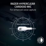 ⁦ريزر سماعة راس سلكية للالعاب الرياضية الالكترونية من بلاك شارك V2 X - ابيض⁩ - الصورة ⁦3⁩