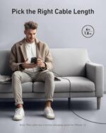 ⁦كابل من انكر بطول 1.83 متر نوع USB-A إلى لايتنينج متوافق مع آيفون وآيباد وآيبود وايربودز⁩ - الصورة ⁦7⁩