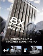 ⁦حامل هاتف مغناطيسي للسيارة متوافق مع MagSafe، حامل فتحة التهوية بـ 24 مغناطيس قوي لهواتف iPhone 16 15 14 13 Pro Max Plus، أسود، عبوة من قطعتين LISEN⁩ - الصورة ⁦2⁩
