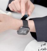 ⁦سوار معدني متوافق مع ساعة هواوي فيت 3 للنساء والرجال، سوار بديل مغناطيسي قابل للتعديل من فولاذ مقاوم للصدأ لساعة هواوي فيت 3⁩ - الصورة ⁦4⁩
