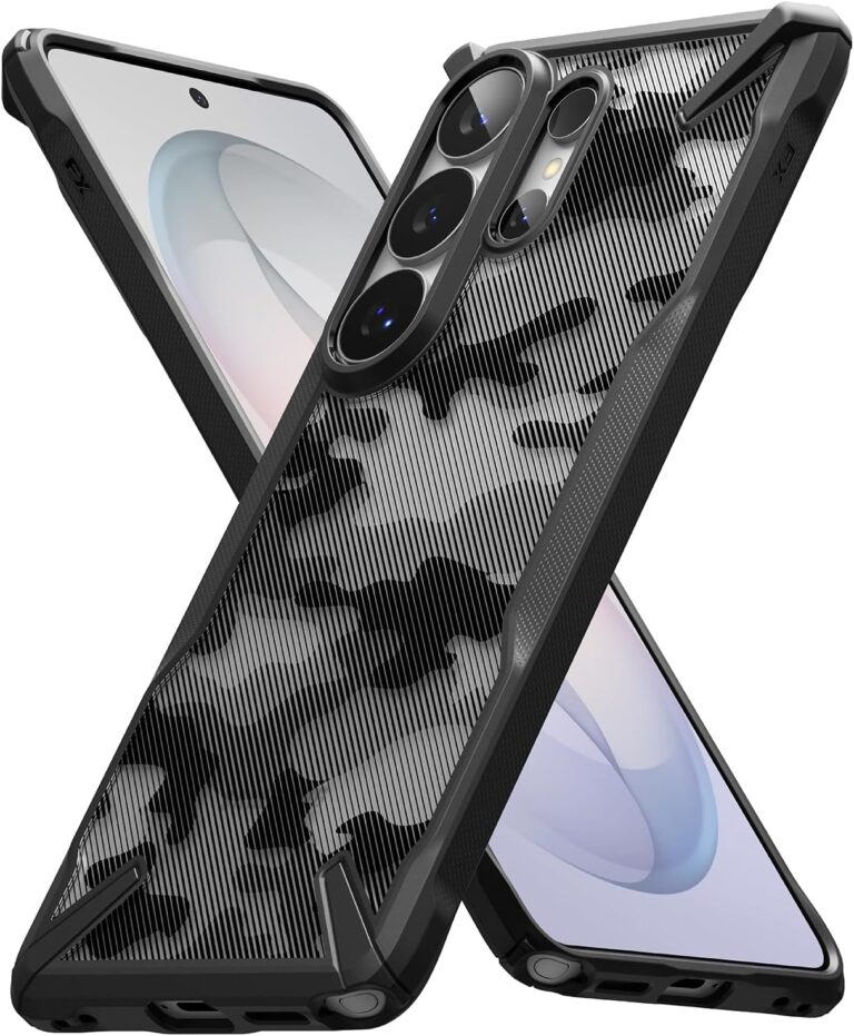 Ringke Fusion-X for Samsung Galaxy S26 Ultra Case [Heavy Duty X-Frame] Rugged Shockproof Bumper Protective Cover with Non-Slip Side Grip - Camo Black