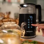 ⁦غلاية زجاجية رقمية سعة 1.7 لتر بيوركس مع شاشة عرض لاختيار درجة الحرارة MT-KDP005 من ميديا تيك⁩ - الصورة ⁦2⁩