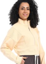 ⁦سويت شيرت خريفي بسحاب ربع للنساء من ريد كوتون - سيمون - مقاس 2X⁩ - الصورة ⁦3⁩