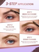 ⁦SHEGLAM Airy Tinted Volumizing Mousse Eyebrow Mascara Gel High Color 3D Eyebrow - Blonde⁩ - الصورة ⁦5⁩