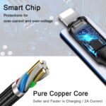 ⁦كابل شحن متعدد فار-ني 3 في 1 من علي طايع مع وصلات USB إلى Micro، وUSB نوع C، ومنفذ لايتنينج، متوافق مع أوبو، وفيفو، وشاومي، وسامسونج، وآيفون، واي باد برو وشحن السيارة، من مارش باور، بطول 1 متر⁩ - الصورة ⁦3⁩
