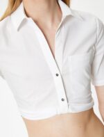 ⁦تيشرت حريمي من كوتون قصير بأكمام قصيرة⁩ - الصورة ⁦5⁩
