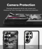 ⁦Ringke Fusion-X for Samsung Galaxy S26 Ultra Case [Heavy Duty X-Frame] Rugged Shockproof Bumper Protective Cover with Non-Slip Side Grip - Camo Black⁩ - الصورة ⁦3⁩