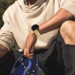 ⁦سوار شبكة معدني من دلع موبايلك متوافق مع ساعات سامسونج جالاكسي وهواوي وامازفت للجنسين مقاس 22 ملم⁩ - الصورة ⁦8⁩