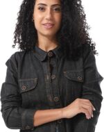 ⁦قميص جينز بأكمام طويلة للنساء 011 ويسترن من اندورا⁩ - الصورة ⁦5⁩