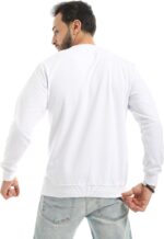 ⁦سويت شيرت بيسيك سادة بياقة دائرية للرجال من اندورا⁩ - الصورة ⁦3⁩
