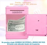 ⁦حصالة نقود الكترونية للاطفال من توكي، امنة كهدية عيد ميلاد للاطفال، حصالة مع كلمة مرور/موسيقى، للاولاد والبنات، صندوق امن (احمر ف فضي)⁩ - الصورة ⁦6⁩