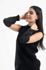 ⁦CARINA Women Elasticated Detachable Sleeves detachable (pack of 1)⁩ - الصورة ⁦2⁩