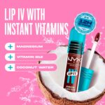 ⁦أحمر شفاه من نيكس بروفيشنال ميك اب سائل عالي اللمعان بلون موكا⁩ - الصورة ⁦3⁩