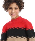⁦CAESAR Boys boys wool pullover with multi design boys wool pullover with multi design⁩ - الصورة ⁦3⁩