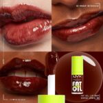 ⁦أحمر شفاه من نيكس بروفيشنال ميكب سائل لامع بلون بني⁩ - الصورة ⁦3⁩