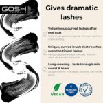 ⁦ماسكارا كاتشي ايز دراما - 10 مل - درجة لون اكستريم بلاك #001، من غوش، أسود⁩ - الصورة ⁦2⁩