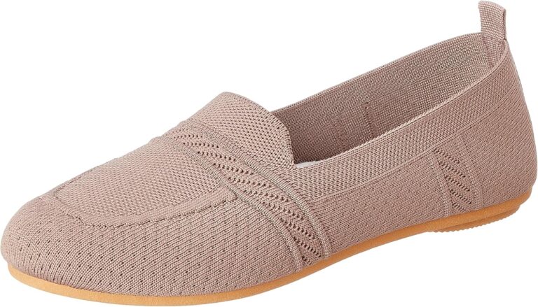 B&W womens B&W-W055-Grey-37 Ballet Flat