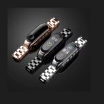 ⁦سوار ساعة معدني من او اوزون متوافق مع شاومي مي باند 6 5 3 خرزات ستانلس ستيل قابلة للتعديل للساعات الذكية للرجال والنساء عدد 1⁩ - الصورة ⁦8⁩