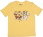 تيشرت نصف كم مطبوع عليه عبارة «Cool Boy» للاولاد من ابل