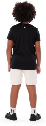 ⁦Boys Black Volleyball T-Shirt – Sporty Athletic Top⁩ - الصورة ⁦3⁩