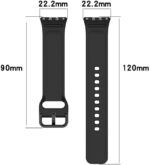 ⁦سوار ساعة رياضي بديل من السيليكون الناعم من Next Store متوافق مع Samsung Galaxy Watch Fit 3 ، حزام سريع الفك والتركيب مقاوم للتعرق للرجال والنساء⁩ - الصورة ⁦7⁩