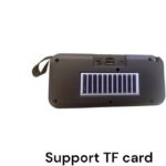 مكبر صوت بلوتوث مع راديو اف ام ومصباح يدوي، مكبر صوت لاسلكي محمول 5 واط، مشغل موسيقى USB وبطاقة تي اف، صوت صادم، Z165