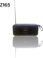 ⁦مكبر صوت بلوتوث مع راديو اف ام ومصباح يدوي، مكبر صوت لاسلكي محمول 5 واط، مشغل موسيقى USB وبطاقة تي اف، صوت صادم، Z165⁩ - الصورة ⁦4⁩