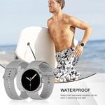 ⁦سوار ساعة من السيليكون من Next Store متوافق مع Samsung Galaxy Watch 8 و 8 Classic، حزام بديل ناعم ومتين للرجال والنساء، مريح في الارتداء، مقاوم للعرق وسريع الفك والتركيب. (رمادي)⁩ - الصورة ⁦5⁩