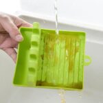 ⁦حامل معالق مطبخ من باراك، قطعتين (أخضر ورمادي)⁩ - الصورة ⁦4⁩