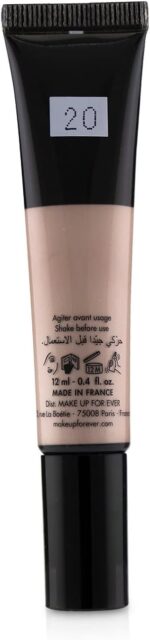 ⁦هايلايتر سائل الترا اتش دي سوفت لايت من ميك اب فور ايفر، لون بينك شامبين 20، 12 مل/0.4 اونصة⁩ - الصورة ⁦3⁩