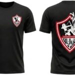تيشيرت نادي الزمالك للمشجعين ، تيشيرت خامة قطن 100 % تركي مطبوع بلوجو الزمالك فى القلب طباعة DTF ، للجمهور والمشجعين من الجنسين