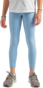 Baby blue leggings Solid Color