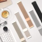 ⁦سوار من روييل متوافق مع ساعة شاومي ريدمي 5 لايت/ شاومي ريدمي ووتش 5 اكتيف، سوار معدني شبكي مغناطيسي من الفولاذ المقاوم للصدأ قابل للتعديل لساعة ريدمي ووتش 5 اكتيف/ ووتش 5 لايت⁩ - الصورة ⁦5⁩