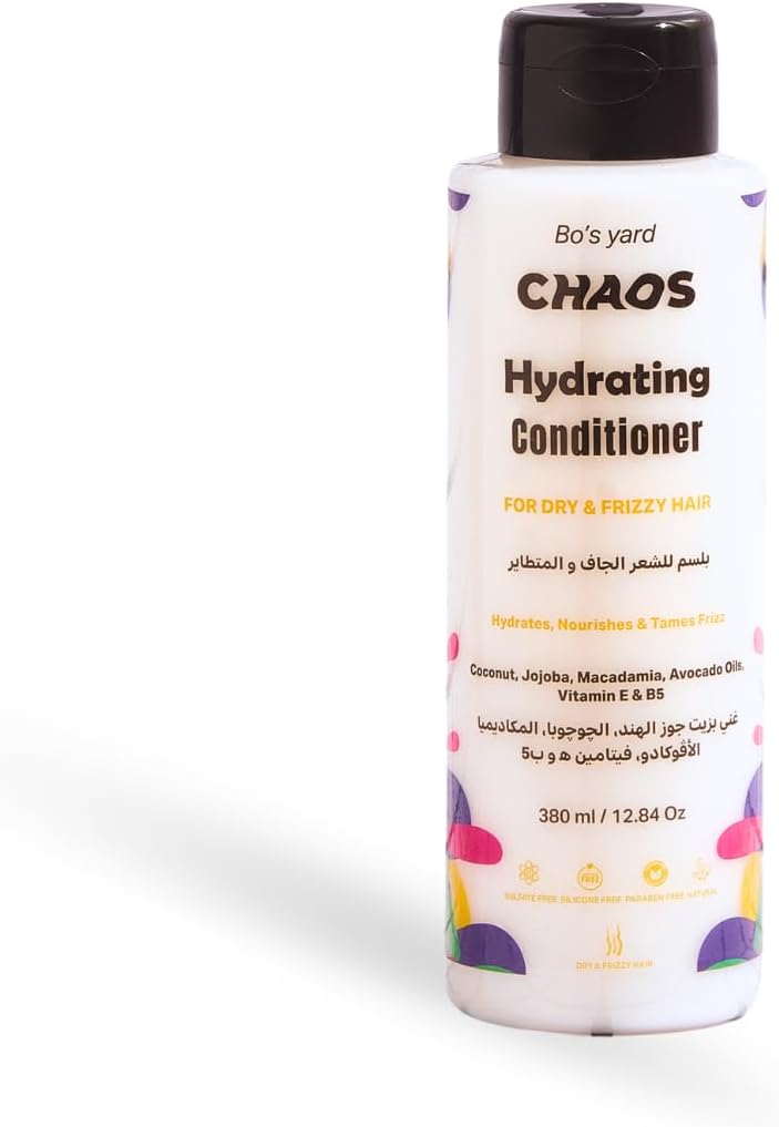 بلسم مرطب للشعر الجاف والمجعد من كيهوس، مكونات طبيعية بزيت جوز الهند والأفوكادو والجوجوبا والمكاديميا وفيتامين E وB5 - 380 مل - خالي من الكبريتات والبارابين