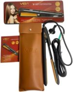 ⁦مكواة شعر V-501 لتنعيم الشعر وتصفيفه بسرعة وأمان، مناسبة لجميع أنواع الشعر، تصميم عملي وسهل الاستخدام للاستخدام اليومي في المنزل⁩ - الصورة ⁦4⁩