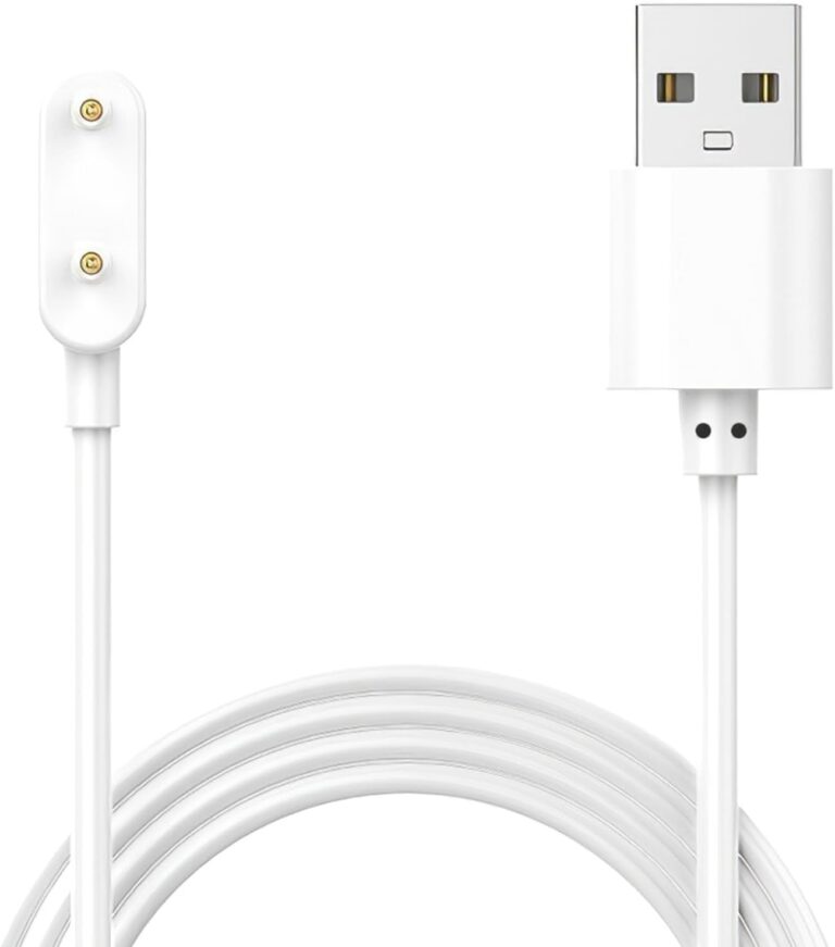 شاحن من سانجكا بمنفذ USB متوافق مع ساعات هواوي فيت وباند 6 و7 وهونر ES بقوة 5 واط مع حماية من التيار الزائد ونظام شحن مغناطيسي