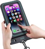 ⁦حافظة هاتف مقاومة للماء للشاطئ من Next Store – جراب طافٍ بعازل إسفنجي مصنوع من PVC عالي الجودة – حماية كاملة للهواتف حتى 7 بوصة (ابيض)⁩ - الصورة ⁦5⁩