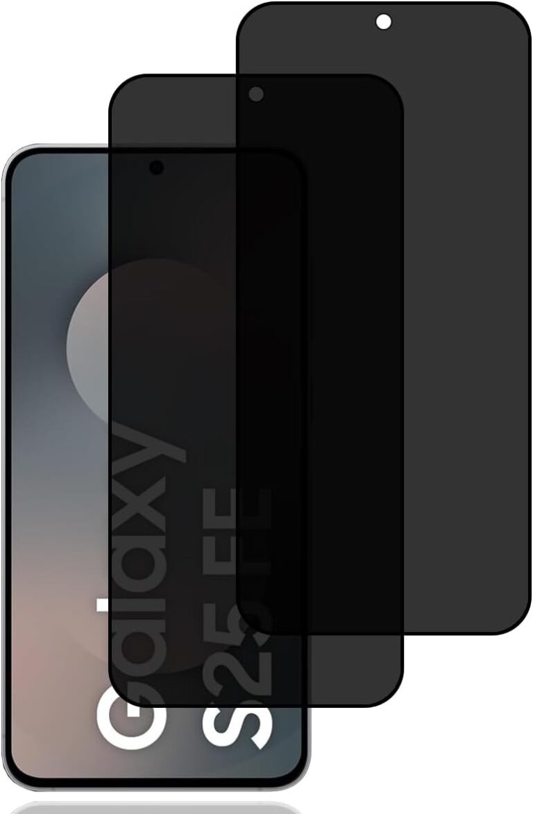 Privacy Screen Protector for Samsung Galaxy S25 FE 5G [2 Pack],Anti-Spy Tempered Glass Film,9H Hardness,Anti Scratch,Anti Fingerprint,Bubble-Free,Anti-Spy Screen Protector for Samsung Galaxy S25 FE