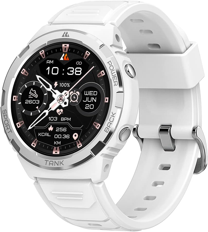 615PNt85axL._AC_SL1000_.jpg ساعة ذكية S1 من كوسبيت - لون أبيض