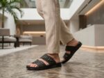 ⁦شبشب رجالي طبي جلد طبيعي شمواه من كيان-(Comfort Focused) - موديل 106 - نعل بولي يوريثان مرن ومريح جداً للمشي الطويل - مقاسات 41-46⁩ - الصورة ⁦2⁩