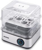 ⁦AKANE Egg Boiler 500W A.80073 – Two-Layer Electric Egg Cooker with One-Touch Operation, Overheat Protection, Large Capacity, Fast Boiling, Compact Kitchen Appliance⁩ - الصورة ⁦4⁩