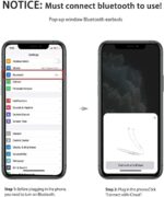 ⁦سماعات أذن آبل بوصلة لايتنينج [معتمدة من آبل] مزودة بميكروفون مدمج وتحكم في مستوى الصوت لموبايل آيفون 14/13/12/11/XR/8/7 وتدعم جميع أنظمة iOS، ايه، سلكي، داخل الأذن، أبيض⁩ - الصورة ⁦3⁩