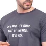 ⁦تيشرت عصري للرجال برقبة دائرية وأكمام قصيرة من كوب، 1000882⁩ - الصورة ⁦2⁩